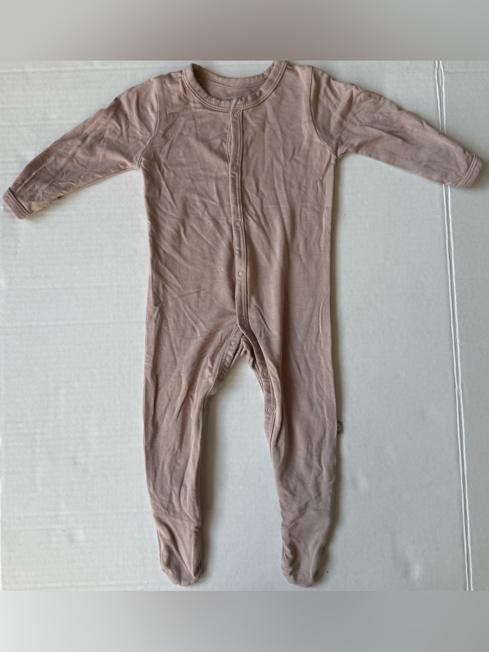 Kyte Baby Bamboo Footed Sleeper Blush Taupe 0-3 Months